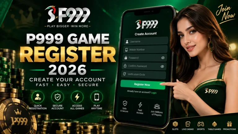 P999 Game Register 2026 – Create Your Account Step by Step